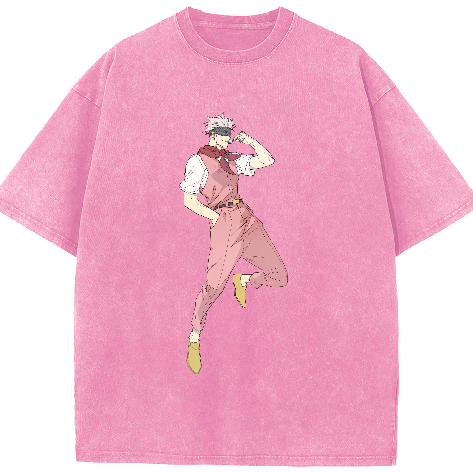 （画像用） 呪術廻戦 Jujutsu Kaisen 綿100% ヴィンテージ風 半袖Tシャツ（フロントプリント）